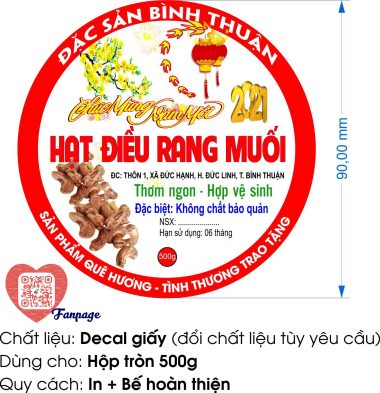 In tem đặc sản tại Bình Thuận